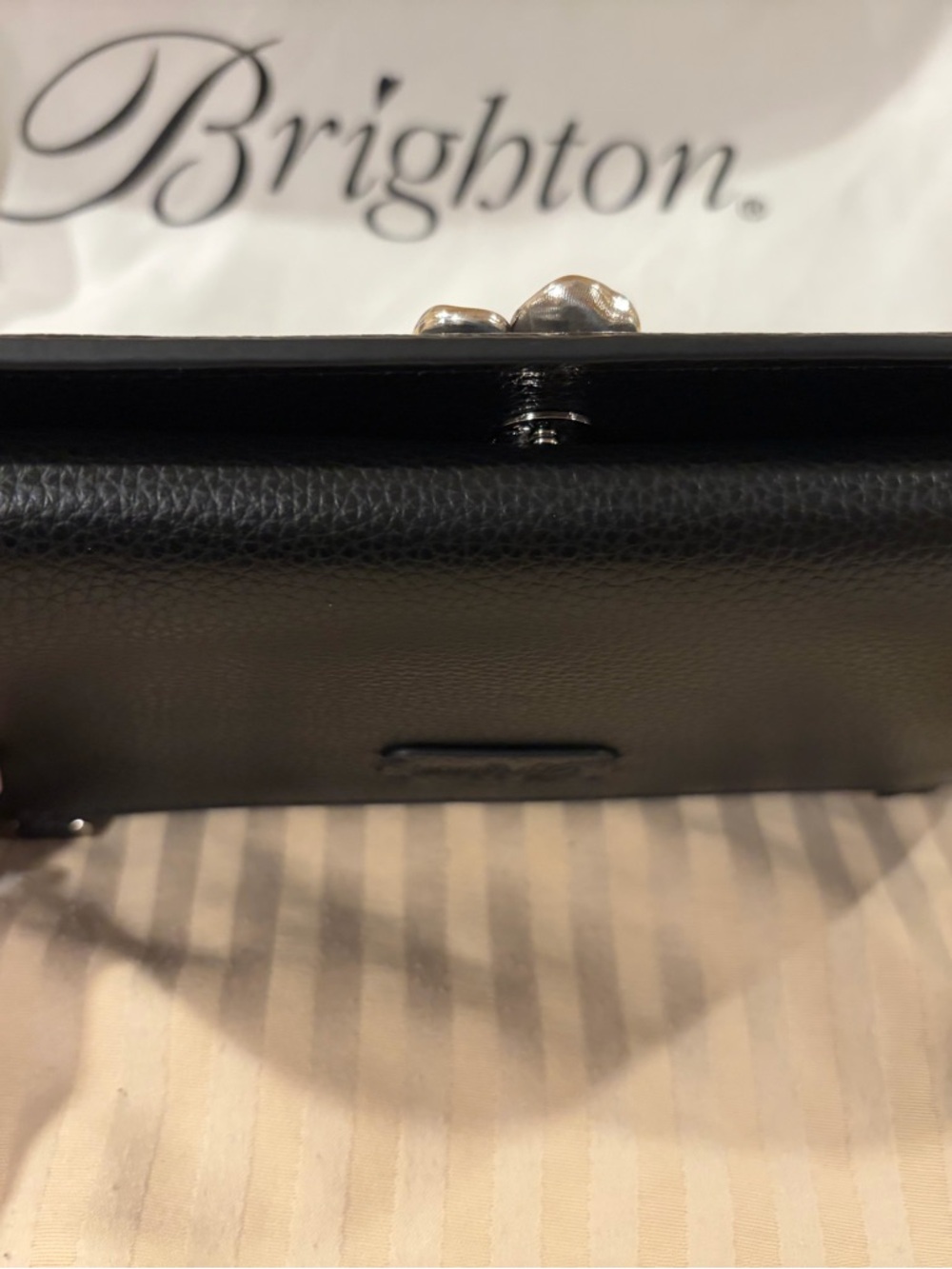 Brighton Noir Espen Everbloom Convertible Organizer Bag - Picture 6 of 7